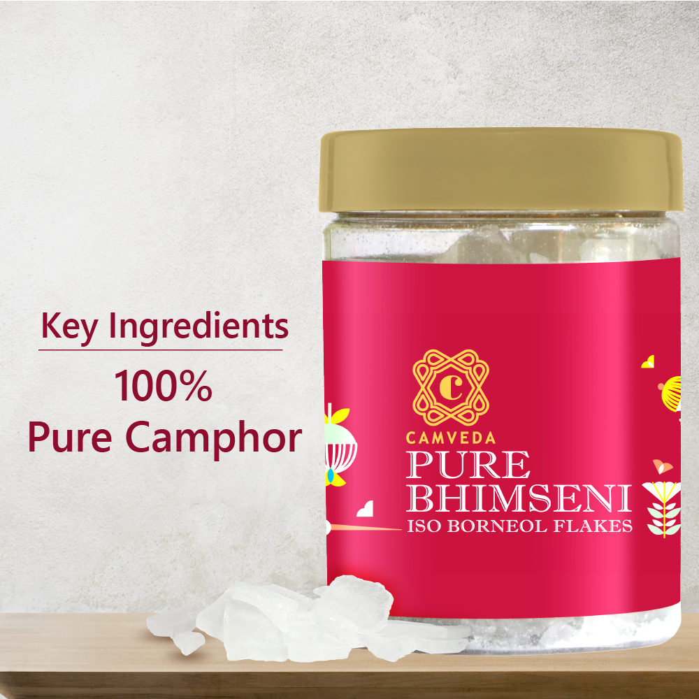 Camveda Pure Bhimseni Camphor/Kapoor | 250g - Camveda