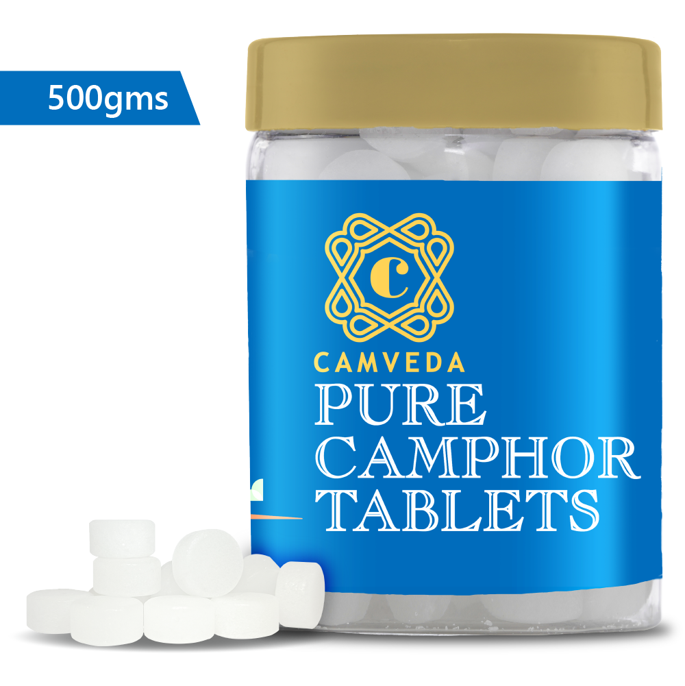 Camveda Pure Camphor Tablets | 500g - Camveda