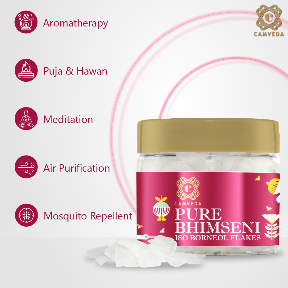 Camveda Pure Bhimseni Camphor/Kapoor | 100g