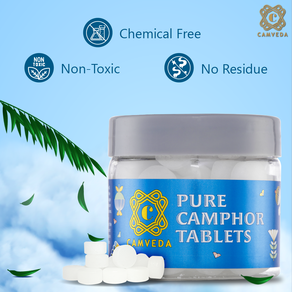 Camveda Pure Camphor Tablets | 100g - Camveda