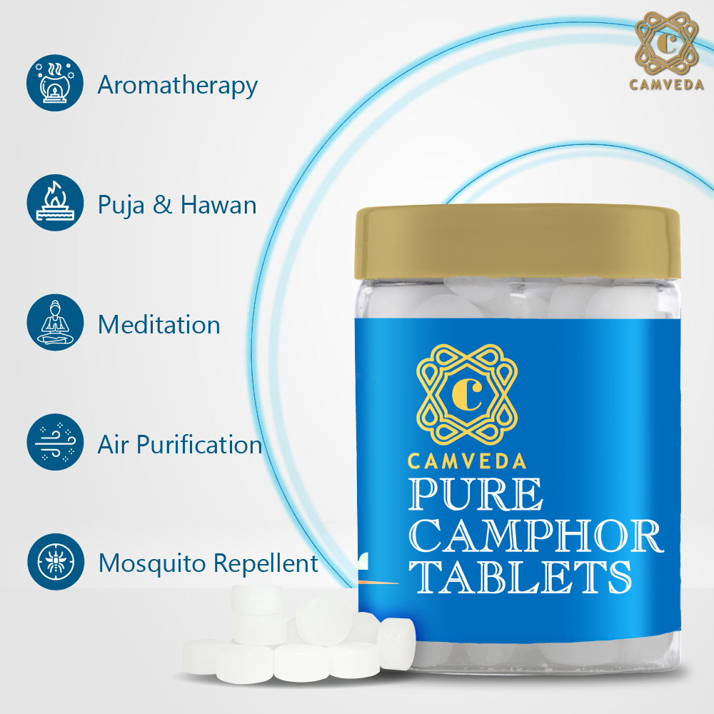 Camveda Pure Camphor Tablets | 500g - Camveda