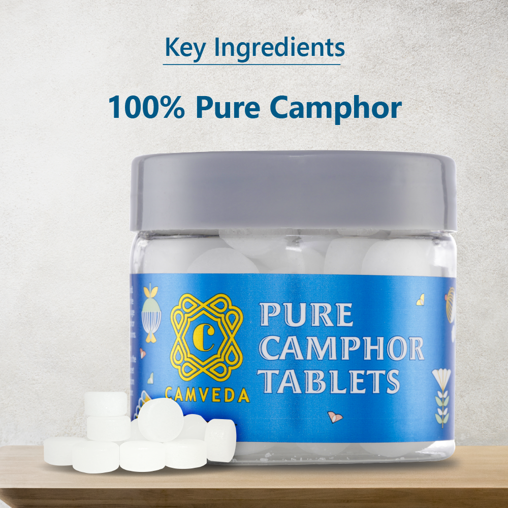 Camveda Pure Camphor Tablets | 100g - Camveda