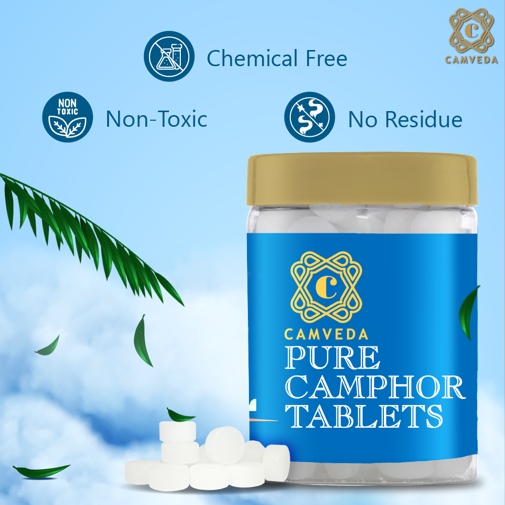 Camveda Pure Camphor Tablets | 500g - Camveda