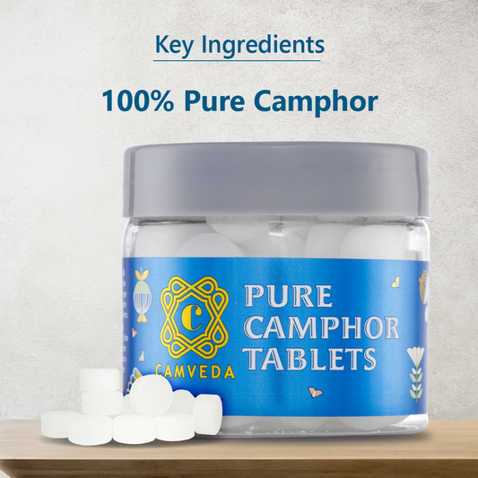 Camveda Pure Camphor Tablets | 250g (50gx5)