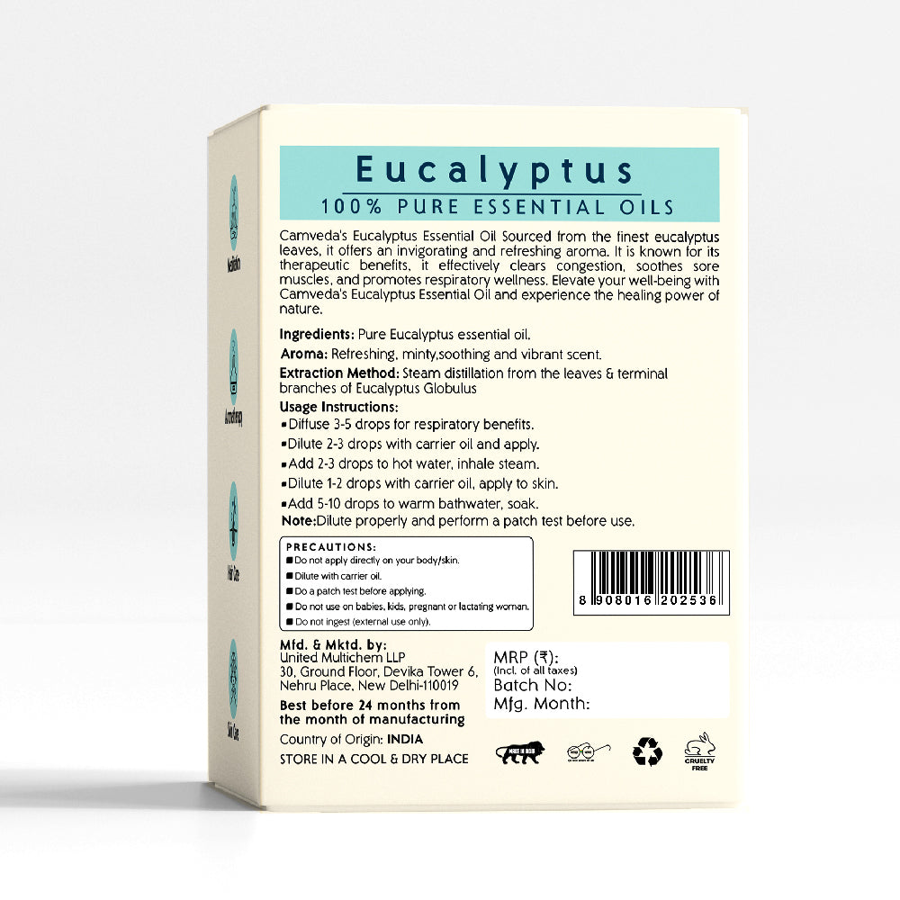 Camveda Pure Eucalyptus Essential Oil - Camveda