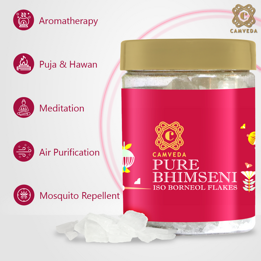 Camveda Pure Bhimseni Camphor/Kapoor | 500g - Camveda