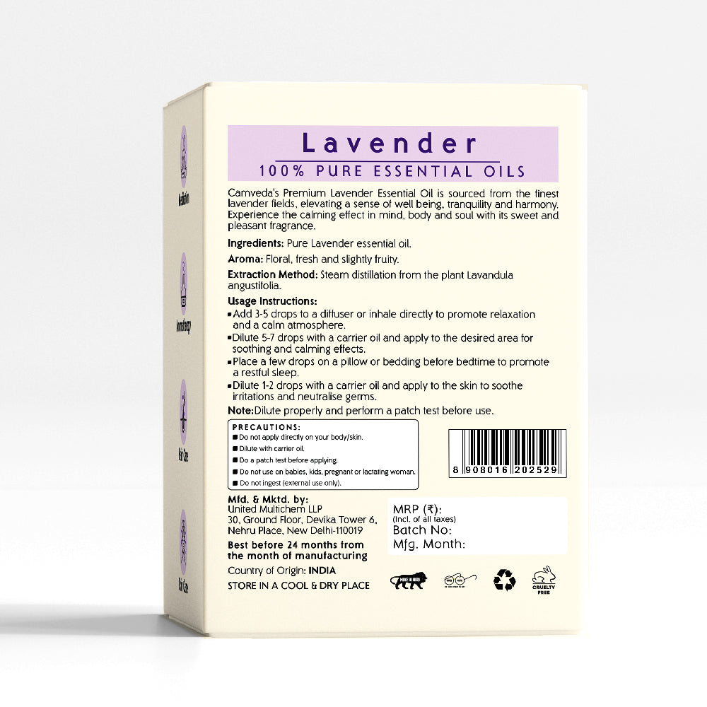 Camveda Pure Lavender Essential Oil - Camveda