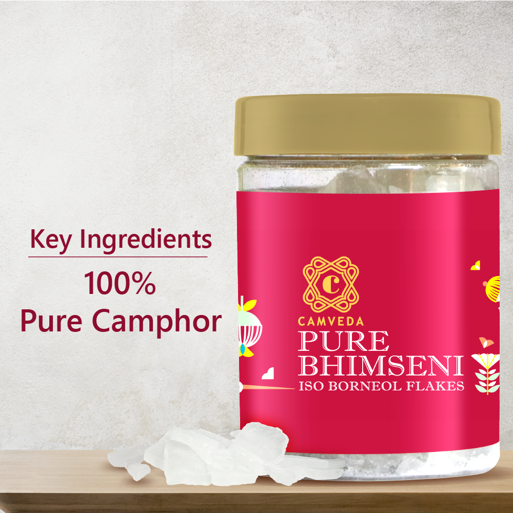 Camveda Pure Bhimseni Camphor/Kapoor | 500g - Camveda
