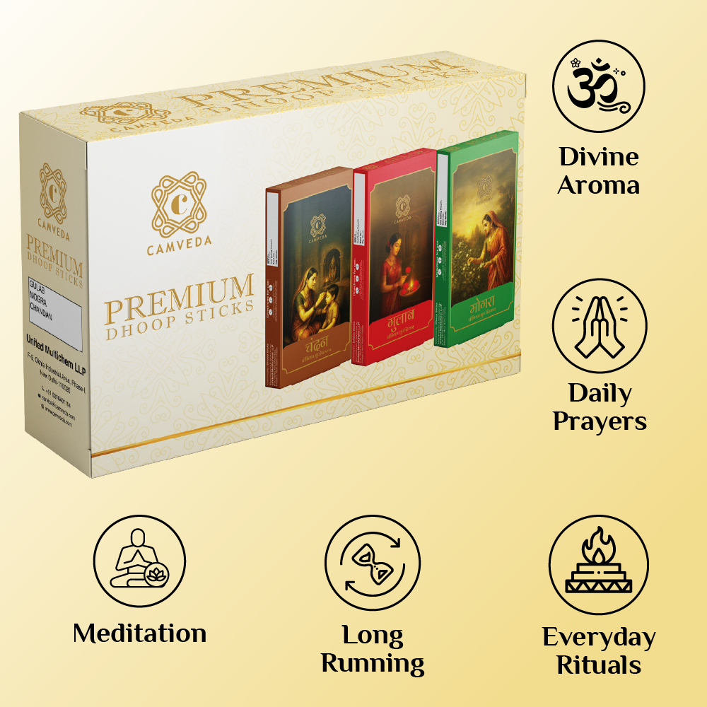 Camveda Premium Dhoop Sticks(Large) – Combo Pack