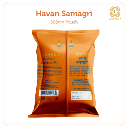 Camveda Hawan Samagri 2Kg(500gX4) | Made 100% Natural Herbs | Pack of 4