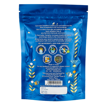 Camveda Pure Camphor Tablets | 100g (Pouch) - Camveda