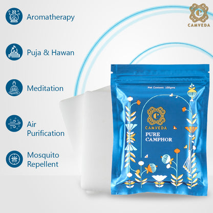 Camveda Pure Camphor Slabs | 100g