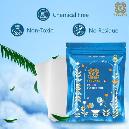 Camveda Pure Camphor Slabs | 100g
