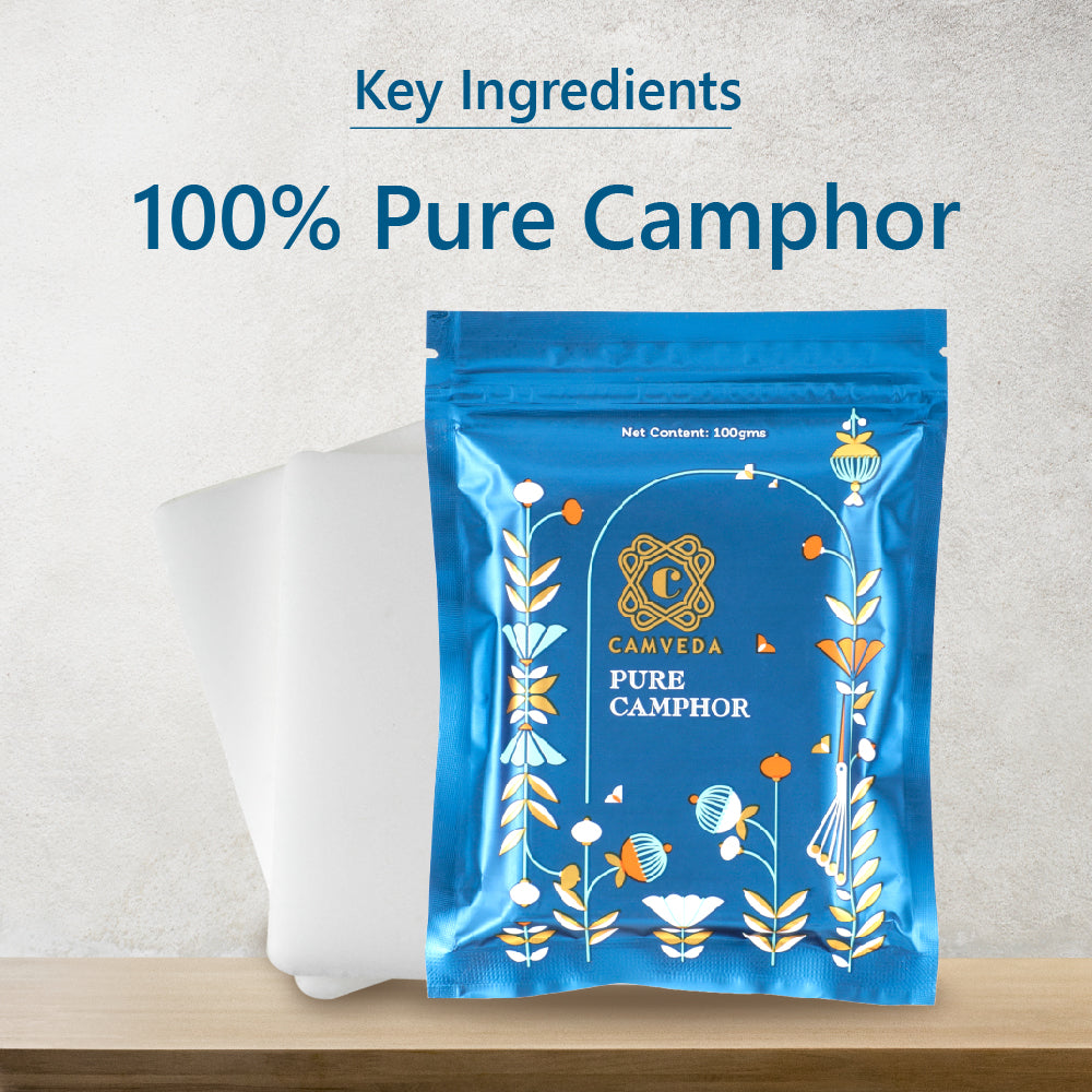 Camveda Pure Camphor Slabs | 100g