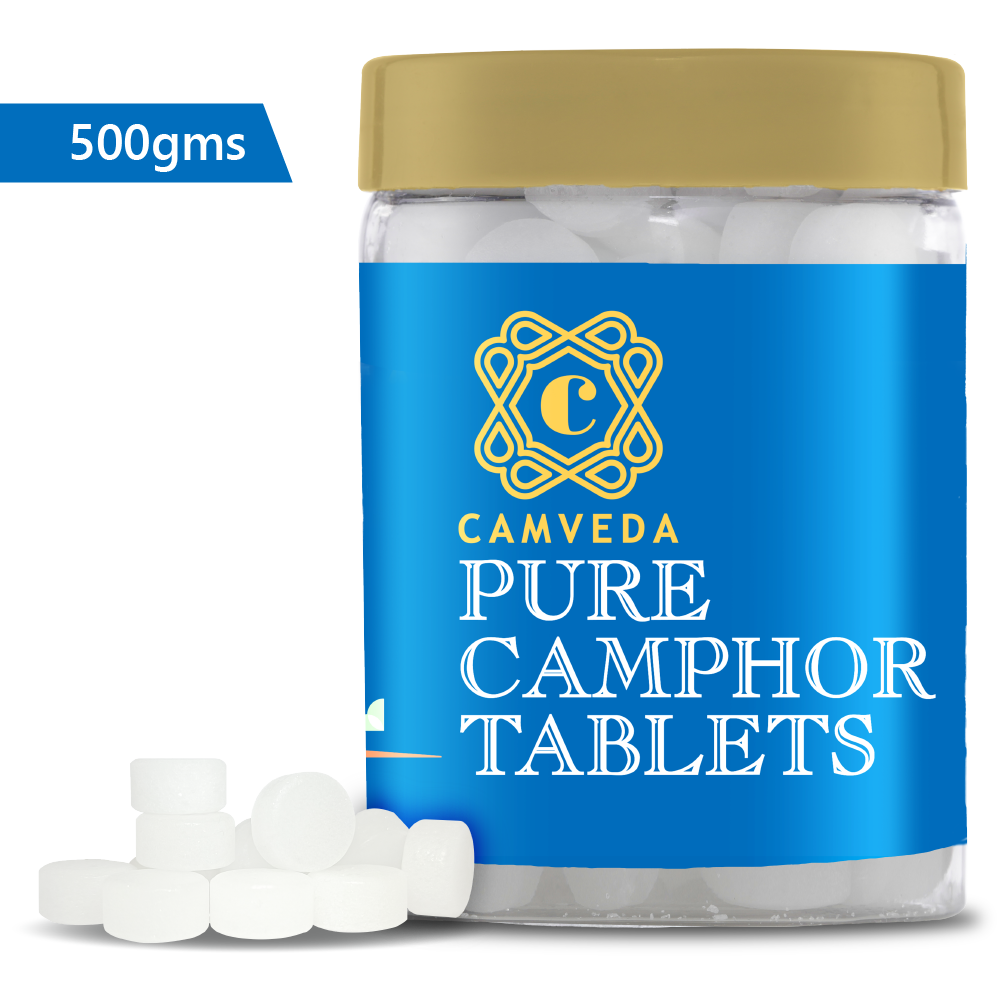 Camveda Pure Camphor Tablets | 500g