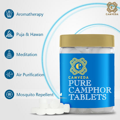 Camveda Pure Camphor Tablets | 500g