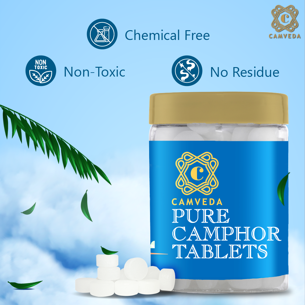 Camveda Pure Camphor Tablets | 500g