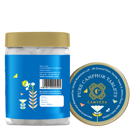 Camveda Pure Camphor Tablets | 500g - Camveda