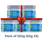 Camveda Pure Camphor Tablets | 250g (50gx5)
