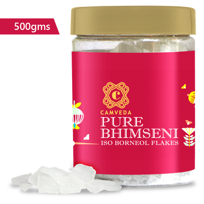 Camveda Pure Bhimseni Camphor/Kapoor | 500g - Camveda