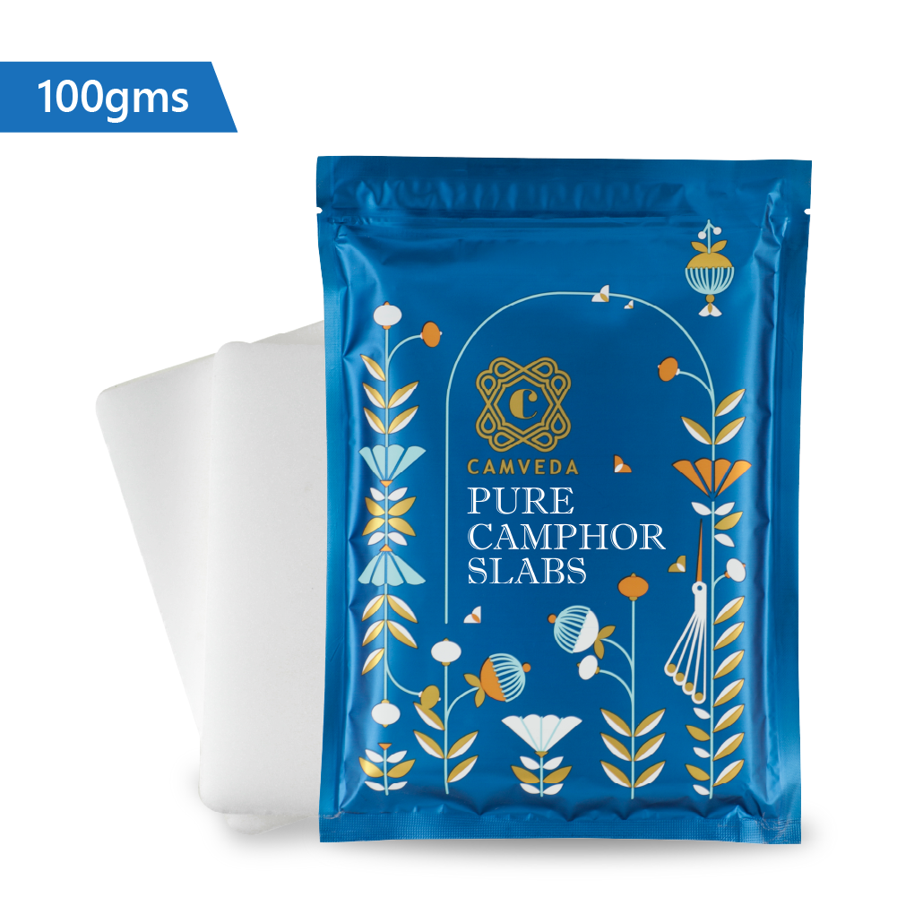 Camveda Pure Camphor Slabs | 100g