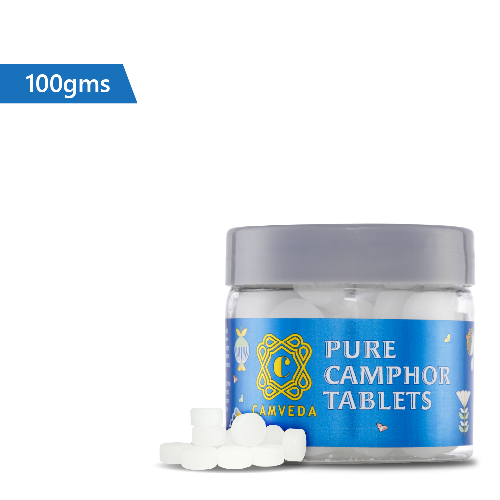 Camveda Pure Camphor Tablets | 100g