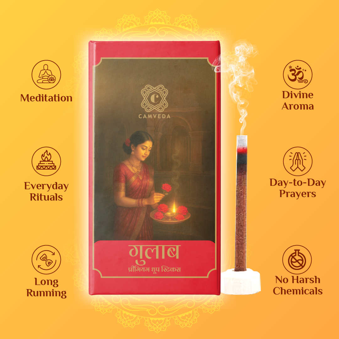Camveda Premium Dhoop Sticks (Regular) – Pack of 12
