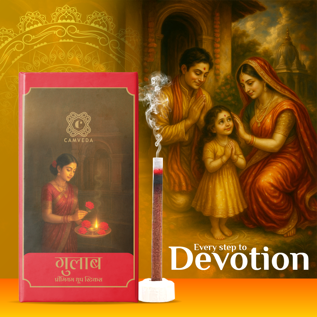 Camveda Premium Dhoop Sticks (Regular) – Pack of 12