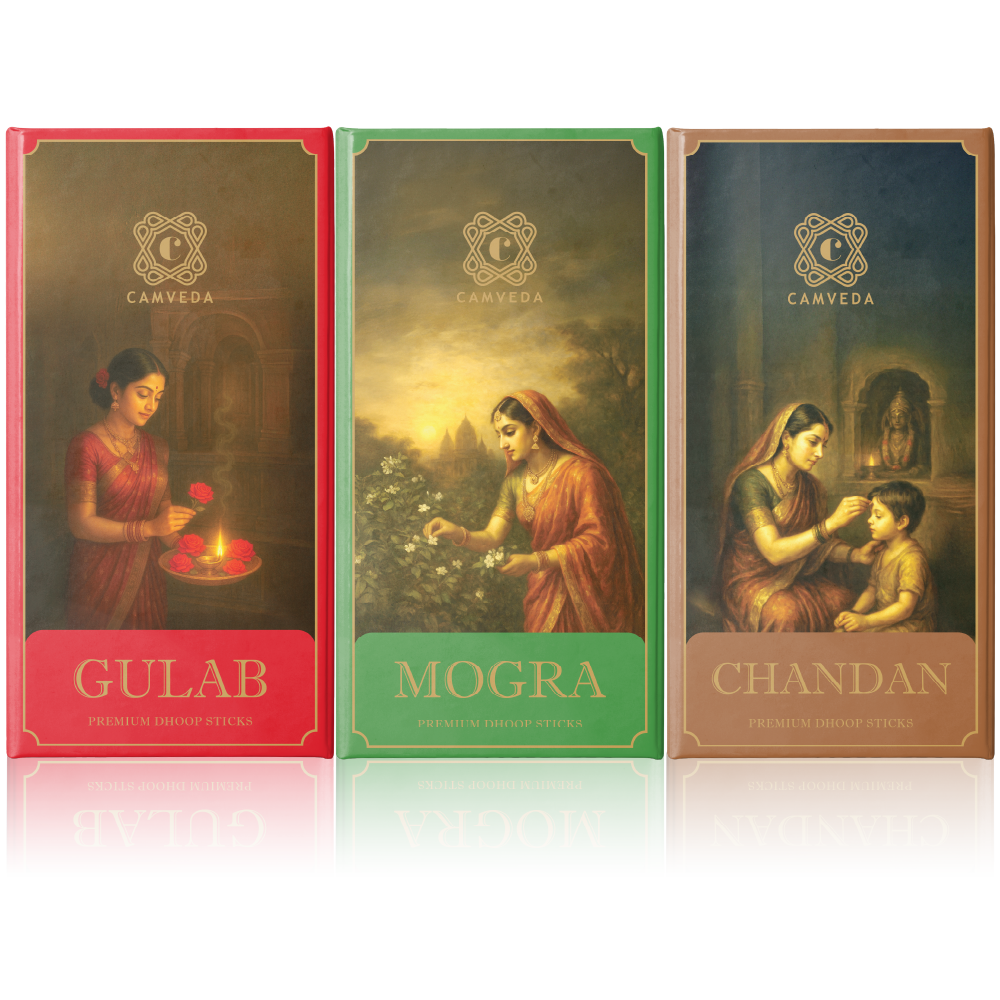 Camveda Premium Dhoop Sticks (Regular) – Pack of 12
