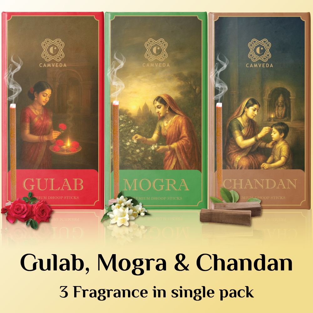 Camveda Premium Dhoop Sticks (Large) – Pack of 3