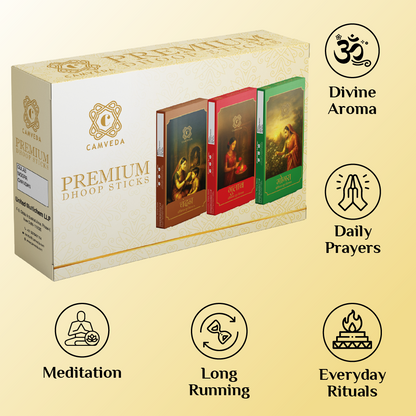Camveda Premium Dhoop Sticks(Large) – Combo Pack