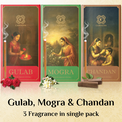 Camveda Premium Dhoop Sticks – Combo Pack