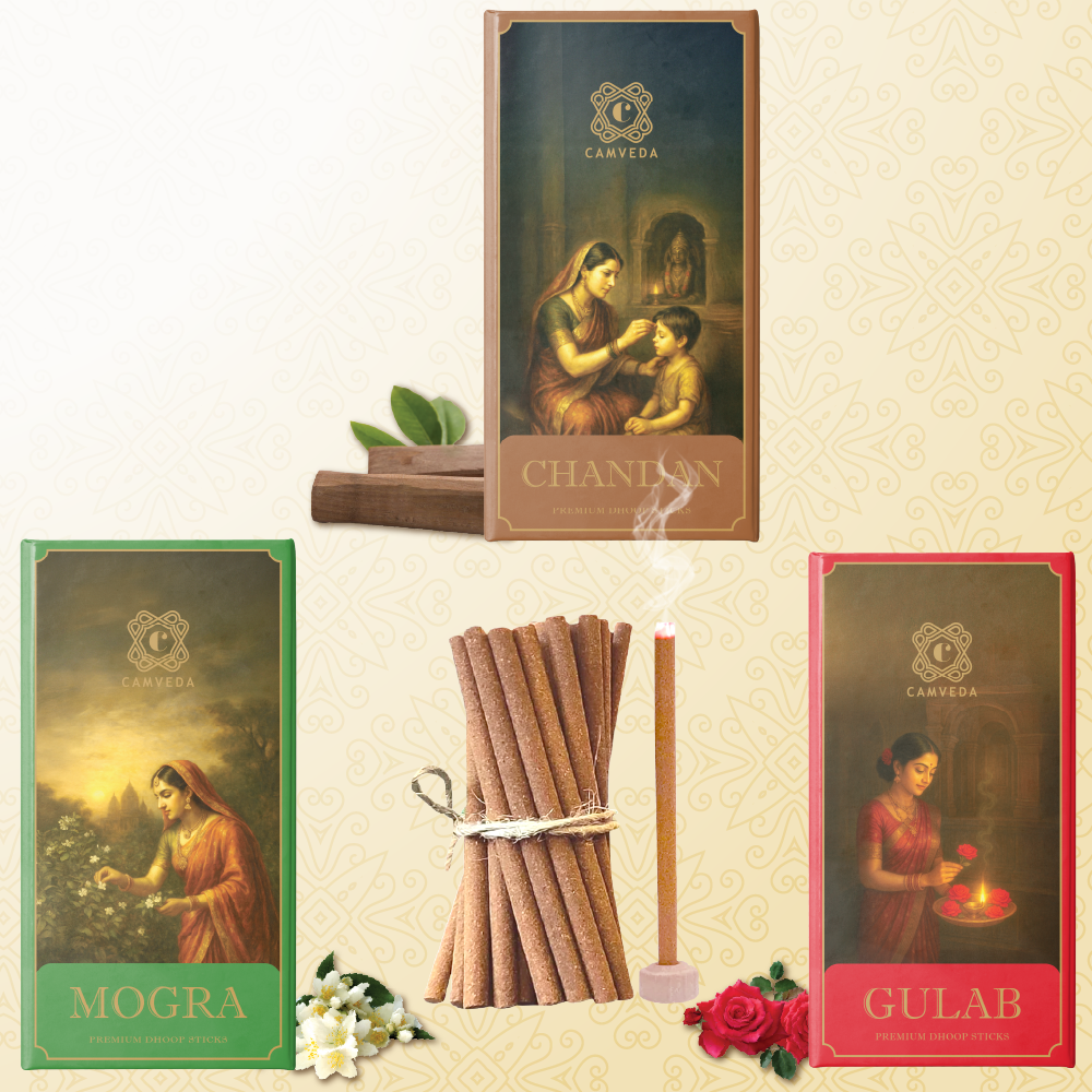 Camveda Premium Dhoop Sticks (Regular) – Pack of 12