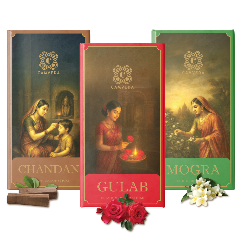 Camveda Premium Dhoop Sticks (Large) – Pack of 3