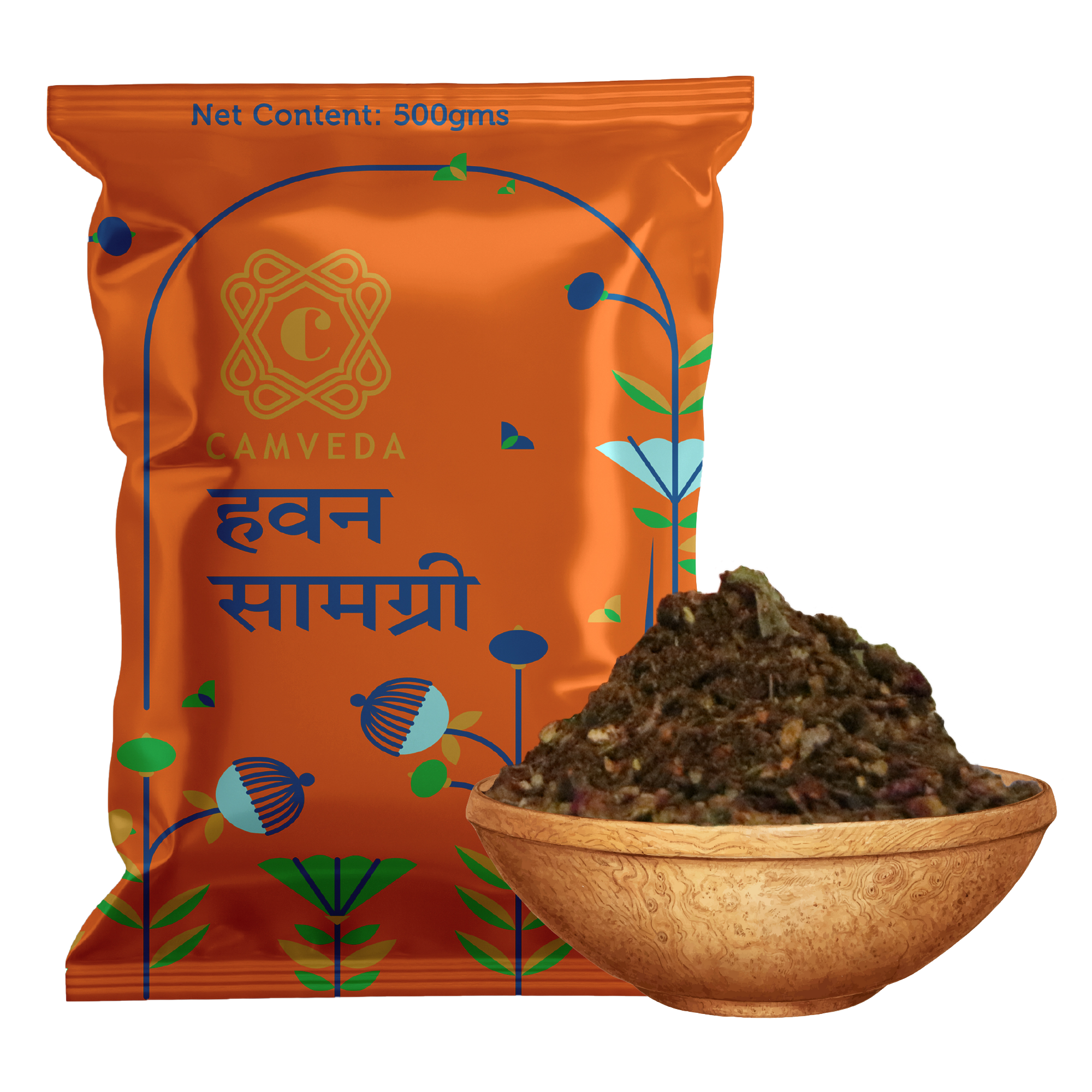 Camveda Hawan Samagri 2Kg(500gX4) | Made 100% Natural Herbs | Pack of 4 - Camveda