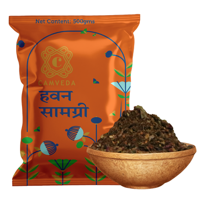 Camveda Hawan Samagri 2Kg(500gX4) | Made 100% Natural Herbs | Pack of 4