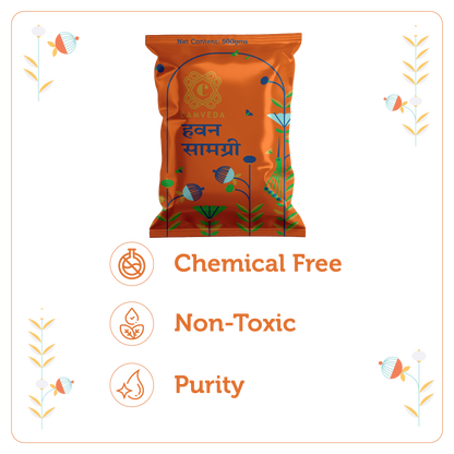 Camveda Hawan Samagri 2Kg(500gX4) | Made 100% Natural Herbs | Pack of 4
