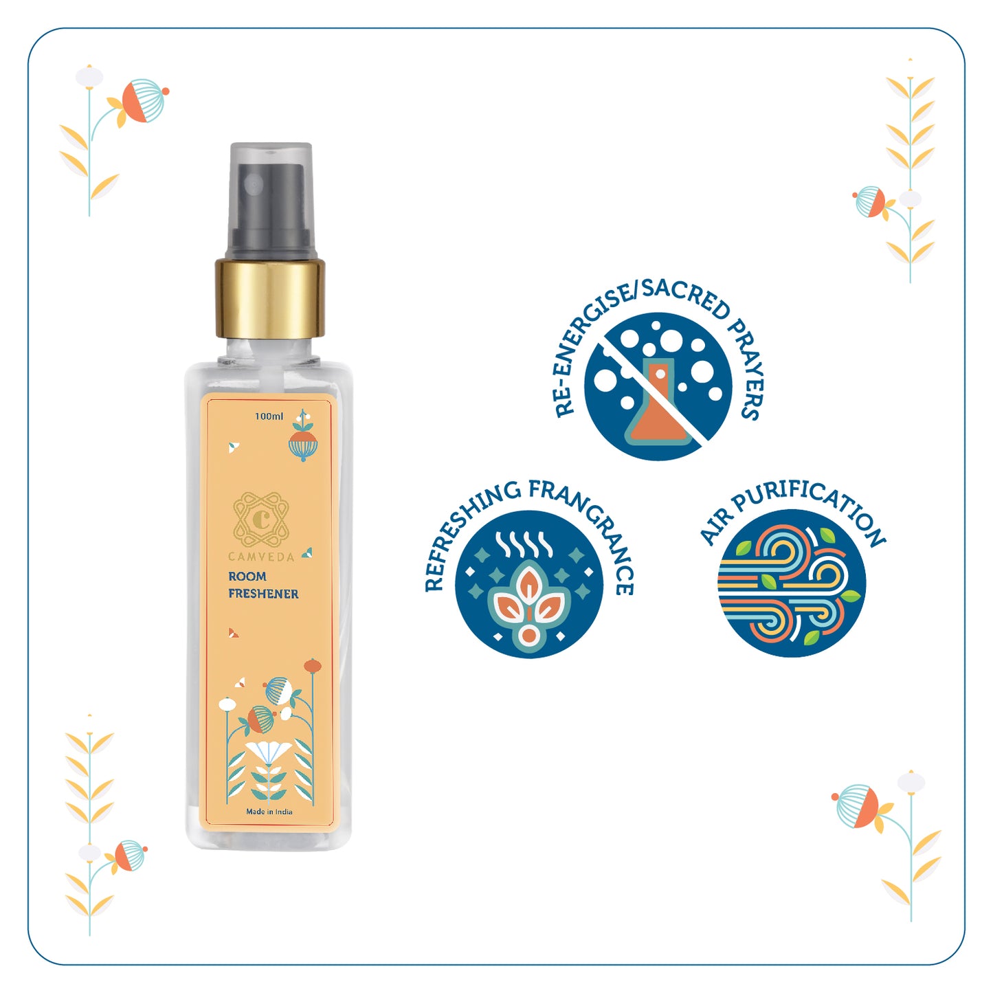 Camveda Natural Room Freshner- 100ML - Camveda