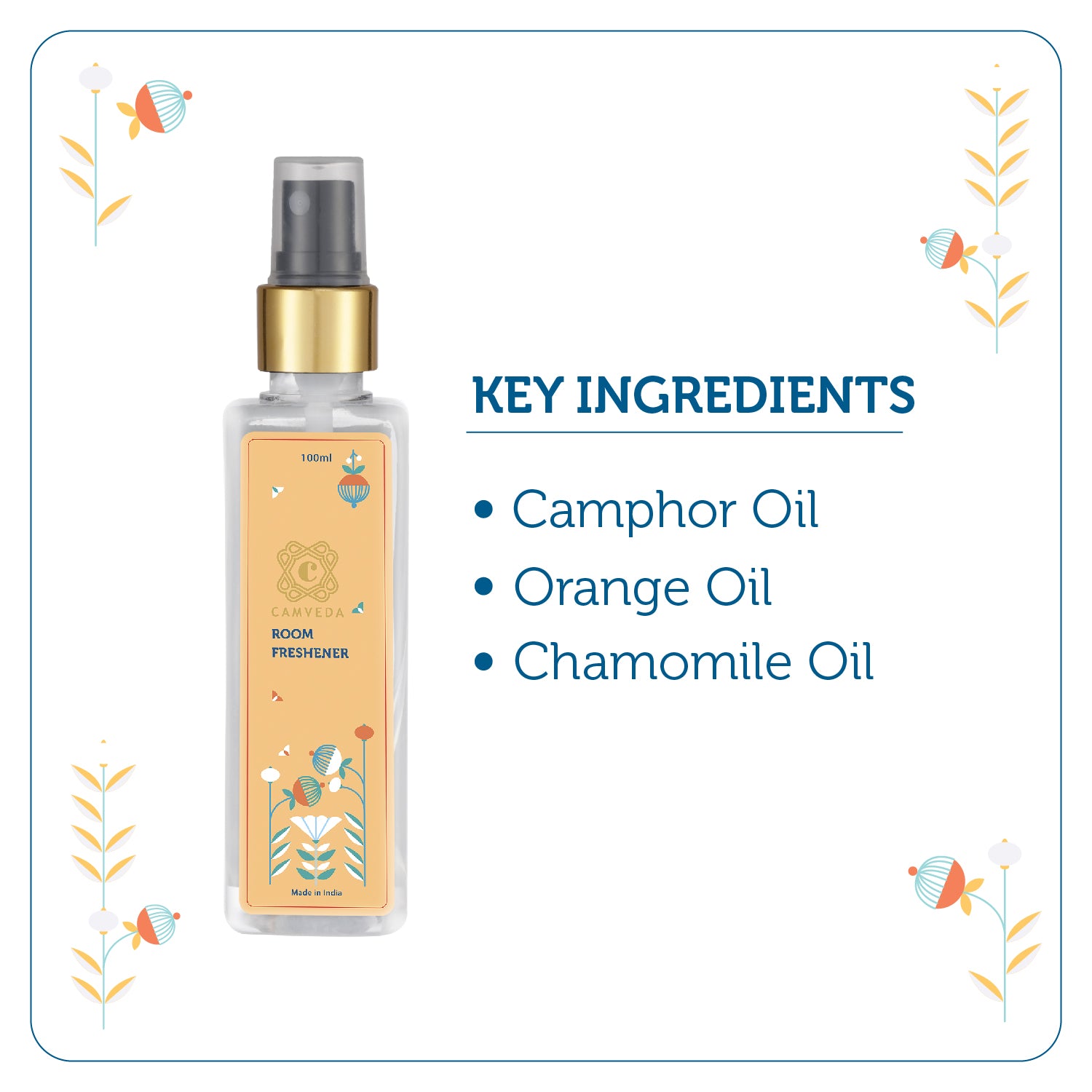 Camveda Natural Room Freshner- 100ML - Camveda